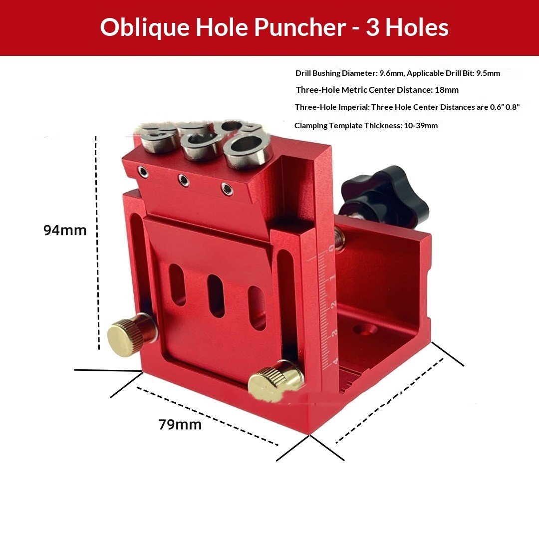 Adjustable Hardware Tools For Woodworking Puncher - Image 2