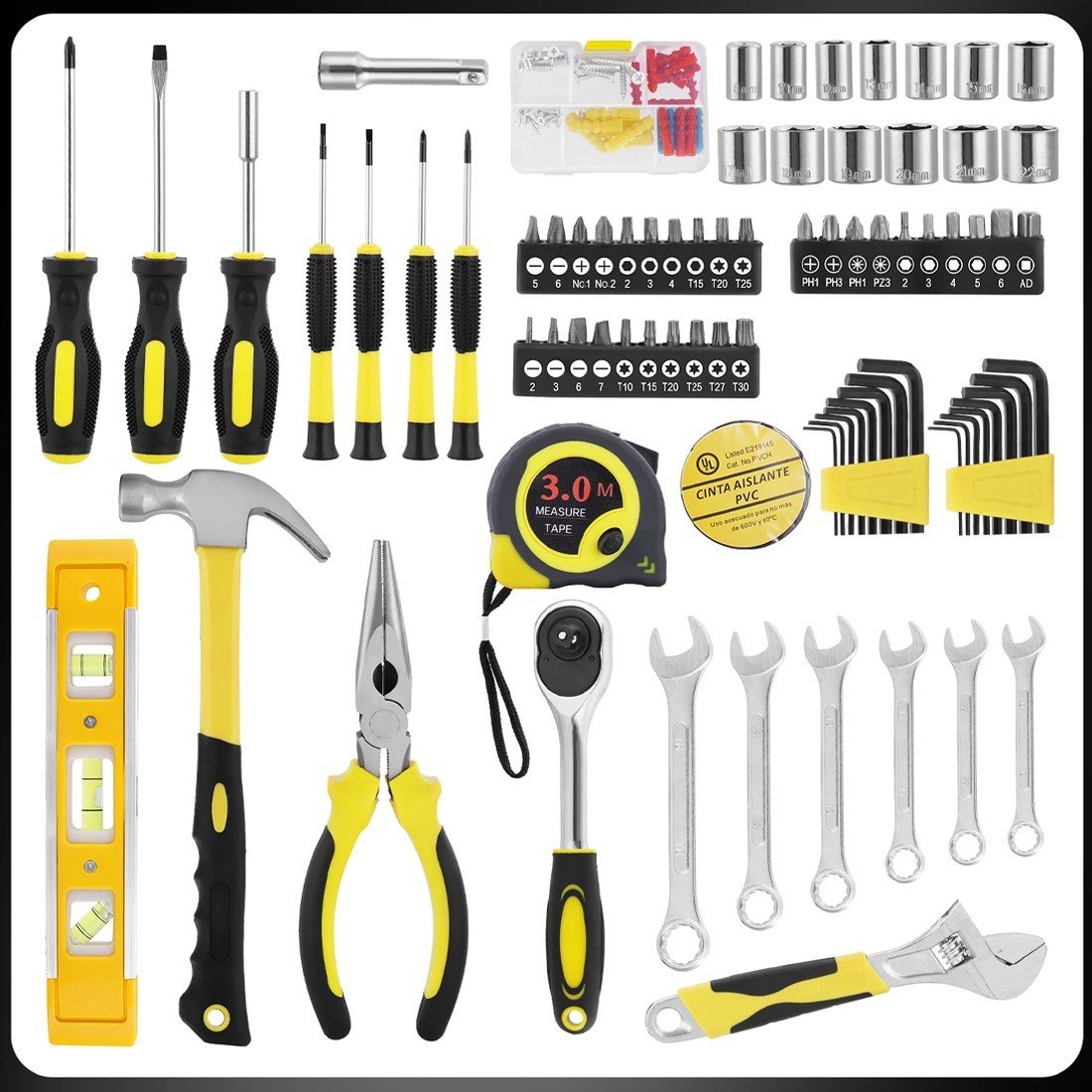 Hand Tool Kit Set 108pcs Household Daily Maintenance Car Repair Hardware Tools - Image 2