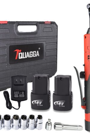 TQUAGGA 18V Cordless Electric Ratchet Wrench Set, Power Ratchet Wrench,Variable Speed With Batteries2,Torque 45ftlbs,Car Repair Tools, Power Tools,Hardware,Heavy Duty,Portable,Quick Charger