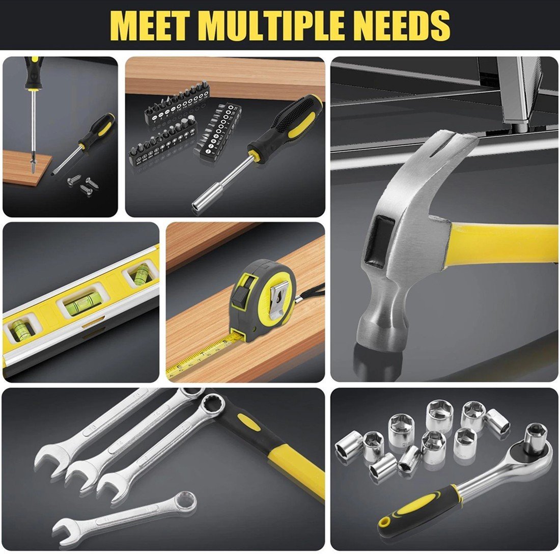 Hand Tool Kit Set 108pcs Household Daily Maintenance Car Repair Hardware Tools - Image 3